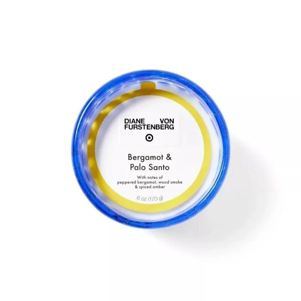 DVF‎ for Target Dot Glass Blue Bergamot and Palo Santo 6oz Candle